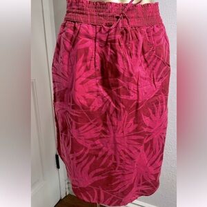Gap Pink and Red Tropical Skirt
